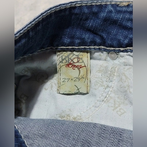 Bke Denim Culture Bootcut Blue Jean Size 27X29.5 Stretch Boot - Picture 5 of 5